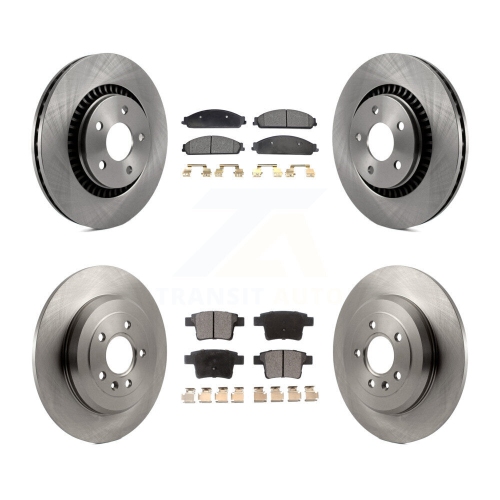 Image 1 of 10.. Front Rear Brake Rotor And Semi-Metallic Pad Kit For Ford Five Hundred Freestyle Taurus X K8F-100872