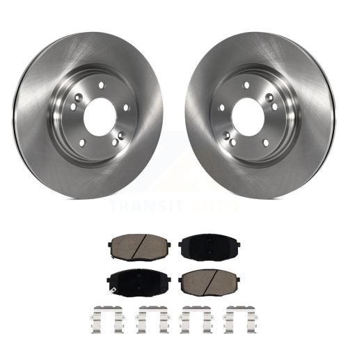 Image 1 of 10.. Front Disc Brake Rotors And Ceramic Pads Kit For 2020 Kia Forte 1.6L K8C-100352
