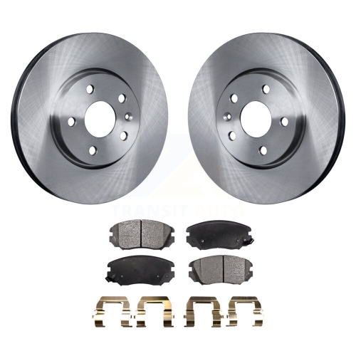 Image 1 de 10.. Disques de frein avant et plaquettes semi-métalliques pour Chevrolet Equinox GMC Terrain Buick Malibu K8F-100076