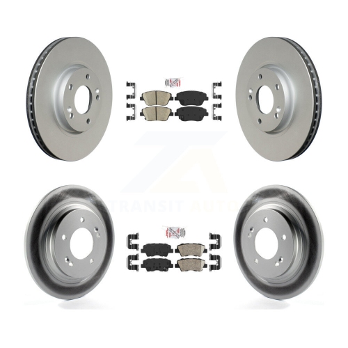 Image 1 de 10.. Plaquettes en céramique à l'avant et disques de frein enduits pour Hyundai Sonata KGA-105102