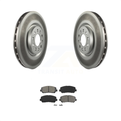 Image 1 of 2.. Front Coat Brake Rotor Semi-Metallic Pad Kit For Jeep Cherokee With Single Piston Caliper KGS-100172