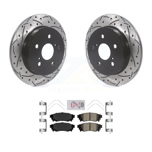 Ensemble de plaquettes en céramique pour disques de frein à fente de perceuse arrière pour Toyota RAV4 Camry Lexus C-HR NX300 Cross KDA-102064