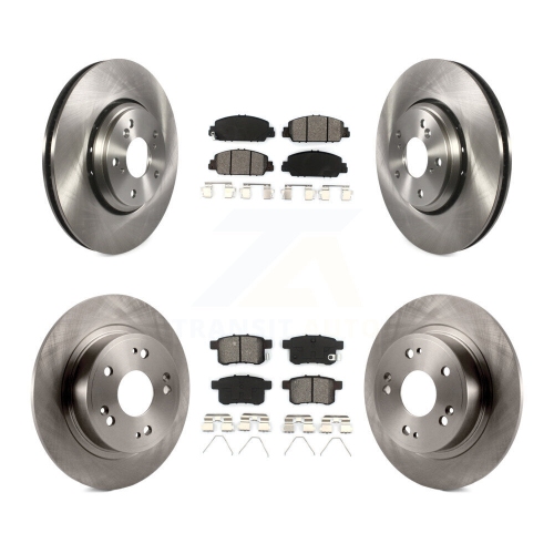 Image 1 of 10.. Front Rear Disc Brake Rotors And Semi-Metallic Pads Kit For Honda Accord K8S-102266