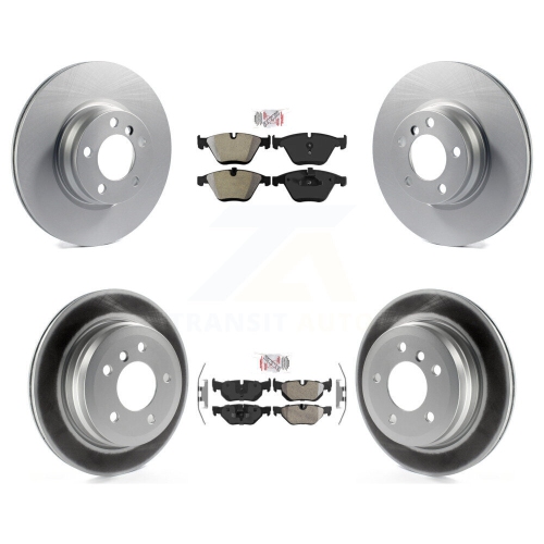 Image 1 of 10.. Front Rear Semi-Metallic Pad Coat Brake Rotor Kit For 2013 BMW 328i Convertible with 3.0L KGA-103329