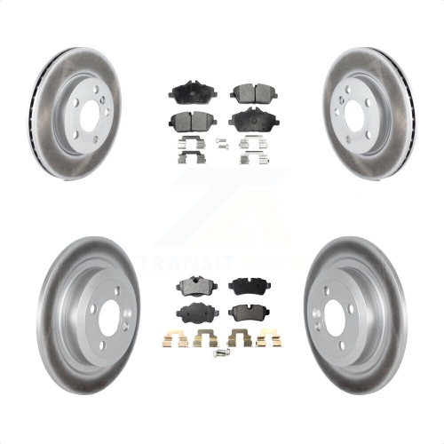 TRANSIT AUTO  Front Rear Coated Brake Rotor & Ceramic Pad Kit for Mini Cooper With 280MM Diameter Kgt-102651