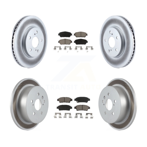 Disques de frein à disque recouverts à l'avant et plaquettes en céramique pour Toyota Sienna KGC-100892 2004-2010