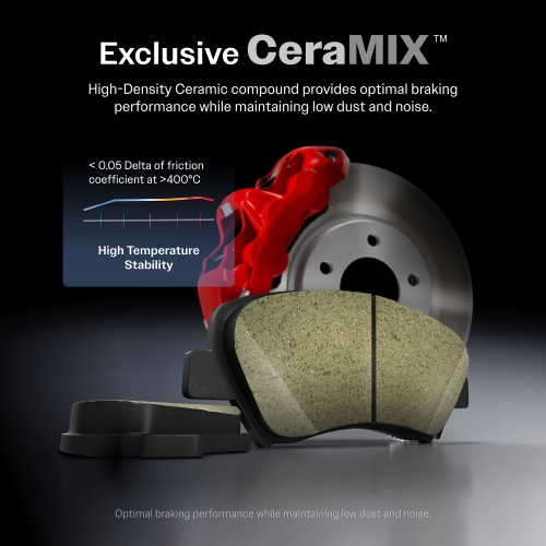 Disques de frein à disque recouverts à l'avant et plaquettes en céramique pour Toyota Sienna KGC-100892 2004-2010