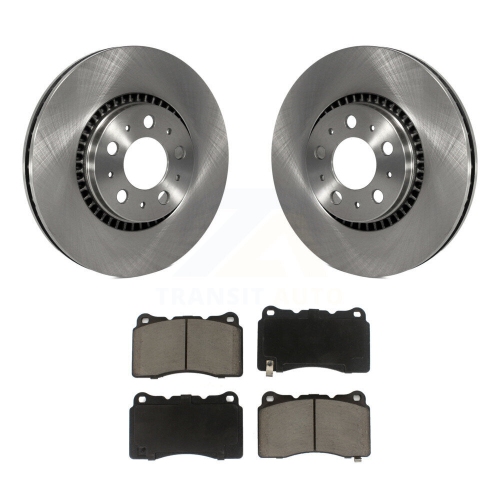 Front Brake Rotor Ceramic Pad Kit For 2005-2007 Volvo V70 With 305mm Diameter K8C-100482