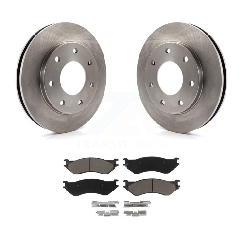 CMX  Front Disc Brake Rotors And Ceramic Pads Kit for Ford F-150 F-250 HD Heritage 4Wd K8C-100086