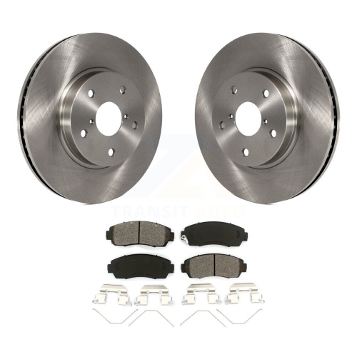 Image 1 of 10.. Front Disc Brake Rotors And Semi-Metallic Pads Kit For 2016-2019 Subaru Legacy 2.5L K8S-100664