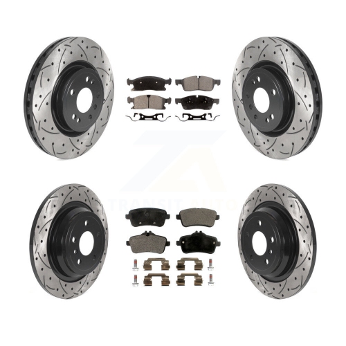 Image 1 of 10.. Front Rear Drilled Slot Brake Rotors Ceramic Pad Kit For Mercedes-Benz ML350 GLE350 ML250 KDT-100888