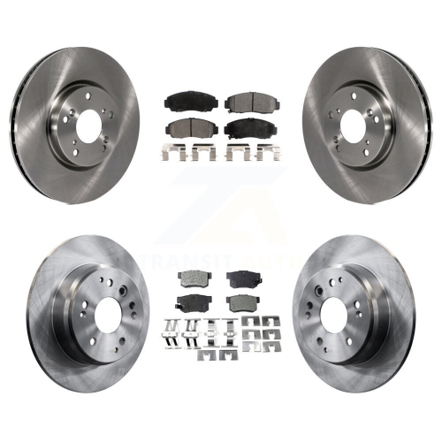 Image 1 de 10.. Disques de frein arrière avant et plaquettes semi-métalliques pour l'Acura TL 04-05 K8F-101163