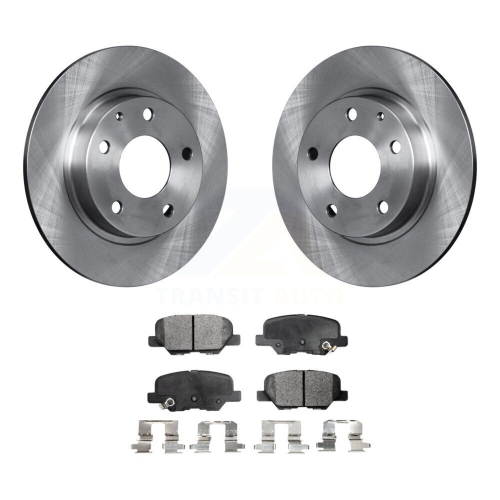 Image 1 of 10.. Rear Disc Brake Rotors And Ceramic Pads Kit For Mazda 3 Sport K8T-102094