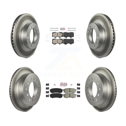 Image 1 de 10.. Ensemble de disques de frein avant en céramique à revêtement semi-métallique à l'arrière pour Toyota FJ Cruiser KGA-102708 2010-2014