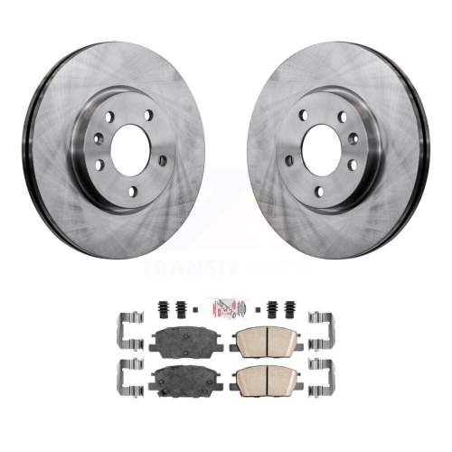 Image 1 of 10.. Front Brake Rotor Ceramic Pad Kit For Chevrolet Equinox GMC Terrain Malibu Buick LaCrosse K8A-103729