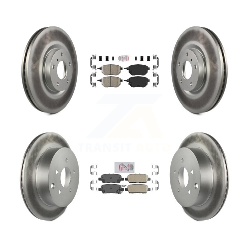 Image 1 de 10.. Plaquettes de frein avant arrière en céramique et disques recouverts pour Nissan Murano KGA-101898 2005-2007