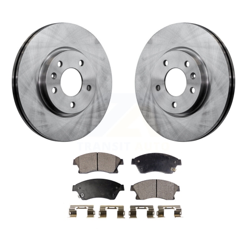 Image 1 de 10.. Ensemble de disques de frein à disque avant et plaquettes en céramique pour Verano K8T-100087 2012-2013 de Buick