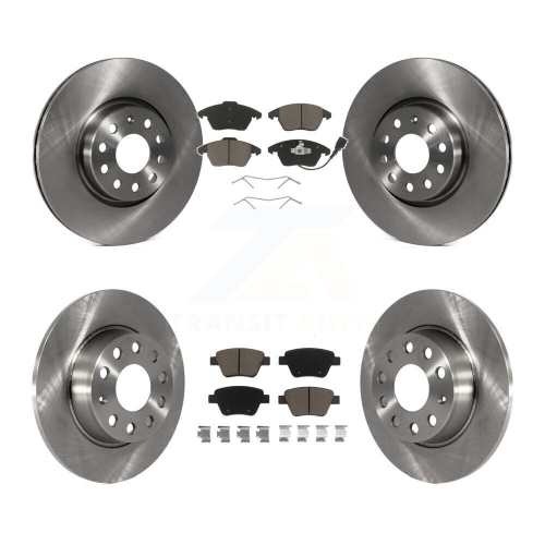 Image 1 of 10.. Front Rear Disc Brake Rotors And Ceramic Pads Kit For Volkswagen Beetle GTI K8C-101116