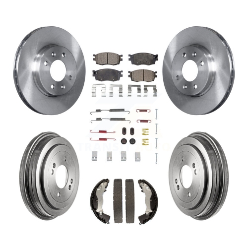 Image 1 de 10.. Plaquettes et tambours de frein à disque arrière avant en céramique pour Hyundai accent Kia Rio Rio5 K8T-102501