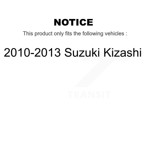 Front Coated Disc Brake Rotors And Ceramic Pads Kit For 2010-2013 Suzuki Kizashi KGA-100913