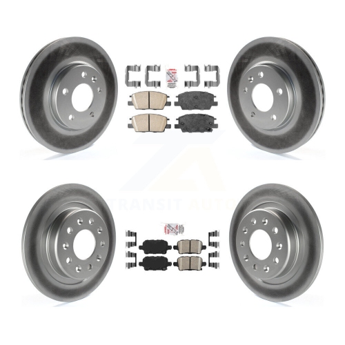 Image 1 of 10.. Front Rear Ceramic Pad Coat Disc Brake Rotor Kit For Chevrolet Equinox GMC Terrain Malibu KGA-102840