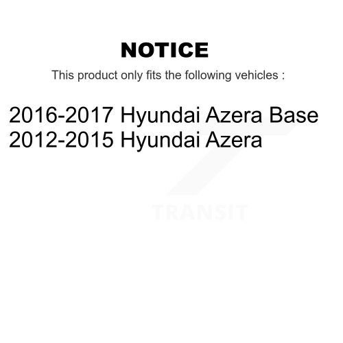 Front Rear Ceramic Pad And Coated Drilled Slotted Disc Brake Rotors Kit For Hyundai Azera KDA-100755