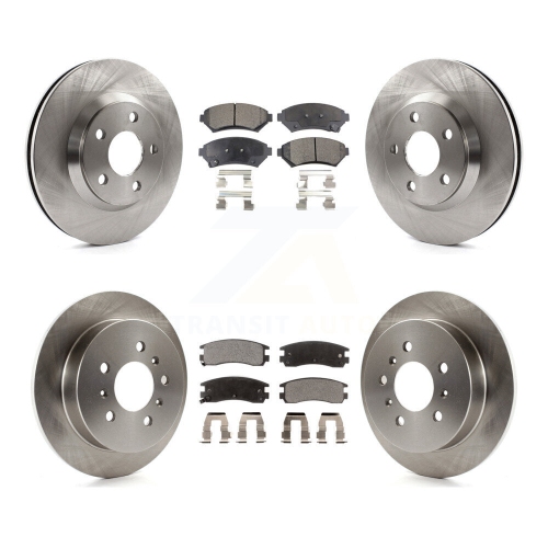 Image 1 of 10.. Front Rear Disc Brake Rotors And Ceramic Pads Kit For 2005 Chevrolet Impala Monte Carlo K8T-103265
