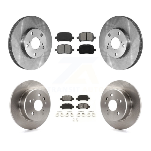 Image 1 de 10.. Disques de frein à disque arrière avant et plaquettes semi-métalliques pour Toyota Avalon K8S-101045 2000-2004