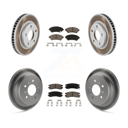 Image 1 de 10.. Ensemble de plaquettes en céramique pour disque de frein avant enduit arrière pour Chevrolet Venture Pontiac KGC-102256 de Buick Century
