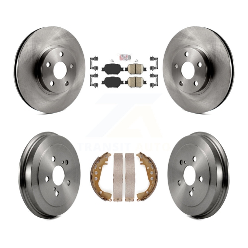 Image 1 de 10.. Disques de frein avant arrière Plaquettes et tambour en céramique pour Toyota Celica 8&nbsp;A-104997