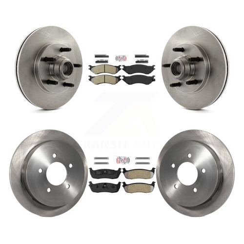 Image 1 de 10.. Plaquettes semi-métalliques avant et moyeu de disque de frein arrière pour Ford F-150 Heritage propulsion arrière K'8&nbsp;A-105835
