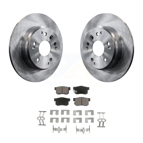 Image 1 of 10.. Rear Disc Brake Rotors And Ceramic Pads Kit For Acura TL Honda Element K8C-101759