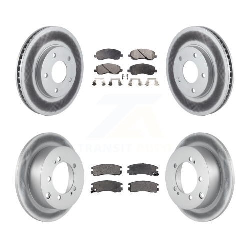 Image 1 of 10.. Front Rear Coat Brake Rotor Ceramic Pad Kit For Chrysler Sebring Mitsubishi Eclipse Dodge KGT-100746