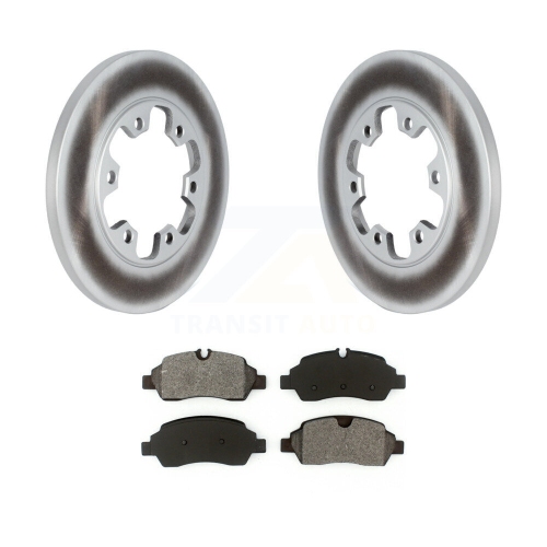 Image 1 de 10.. Ensemble de plaquettes de frein à revêtement arrière et semi-métalliques pour Ford Transit-350 HD avec roues à 6 écrous KGS-102306