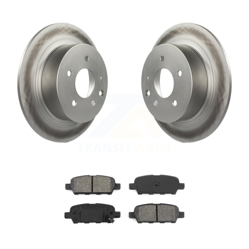 Image 1 de 10.. Disque de frein arrière enduit et plaquettes semi-métalliques pour Nissan Sentra Altima Juke Maxima KGS-101302