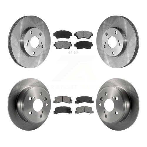 Image 1 of 10.. Front Rear Disc Brake Rotors And Semi-Metallic Pads Kit For Toyota Camry K8S-101038