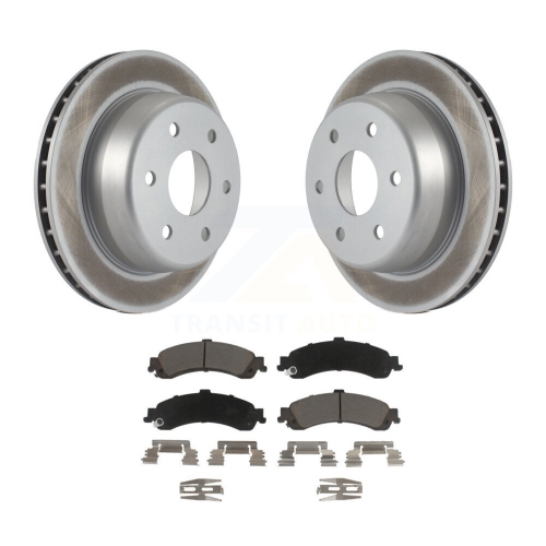 Image 1 de 10.. Ensemble de plaquettes en céramique pour disque de frein arrière pour Chevrolet GMC Silverado 1500 Sierra Avalanche KGC-101679