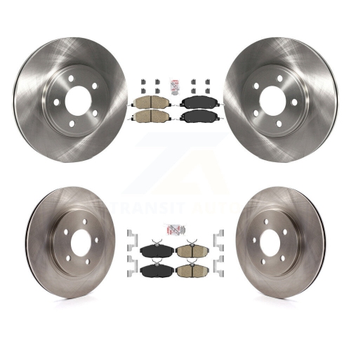 Image 1 of 10.. Front Rear Ceramic Pads And Disc Brake Rotors Kit For 2009 Ford Mustang Bullitt K8A-106695