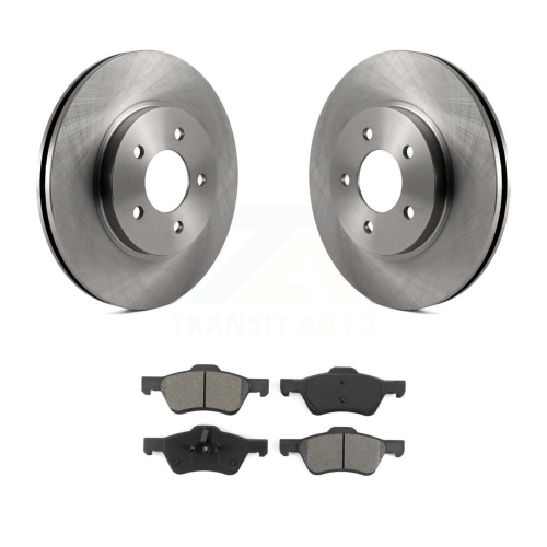 Image 1 de 10.. Disques de frein avant et plaquettes semi-métalliques pour Ford Escape Mercury Mariner K8S-100137