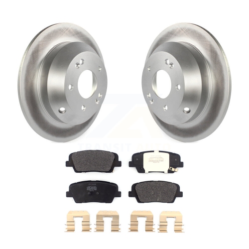 Image 1 of 10.. Rear Coated Brake Rotor & Semi-Metallic Pad Kit For Hyundai Kia Sorento Santa Fe Sport XL KGF-101773