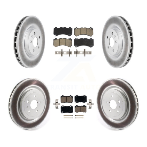 Image 1 de 10.. Disques de frein à disque et plaquettes en céramique gainés à l'avant pour Chevrolet Camaro ZL1 KGC-101080 2014