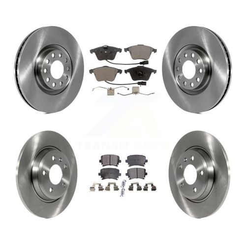Image 1 of 10.. Front Rear Disc Brake Rotors & Semi-Metallic Pad Kit For 2009 Audi A4 Quattro Convertible K8F-103472