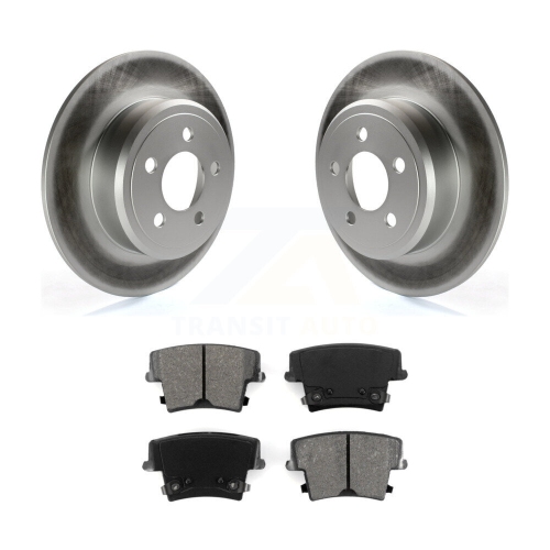 Image 1 de 10.. Ensemble disque de frein enduit arrière et plaquettes semi-métalliques pour Dodge Chrysler 300 Charger Challenger KGS-101236