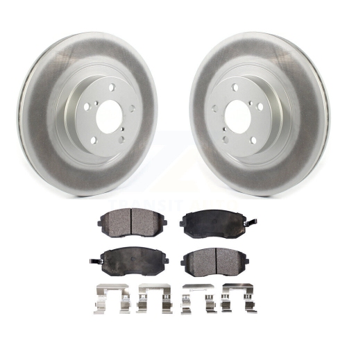 Image 1 of 10.. Front Coated Brake Rotor Semi-Metallic Pad Kit For Subaru Outback Forester Impreza Legacy KGF-101900