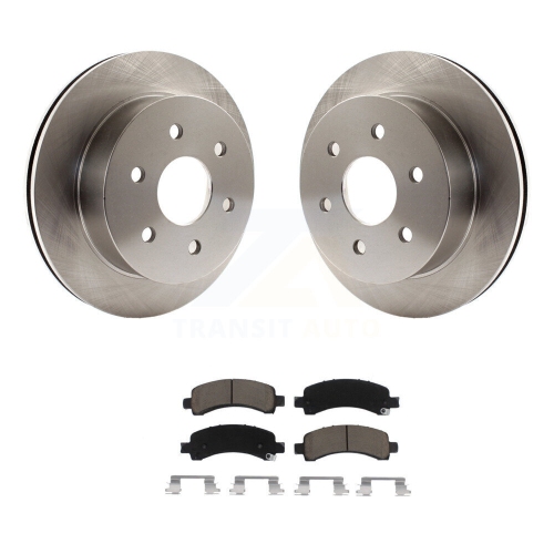 Image 1 de 10.. Ensemble de disques de frein arrière et plaquettes en céramique pour la Savana 2500 Chevrolet Express K8C-101943 de GMC
