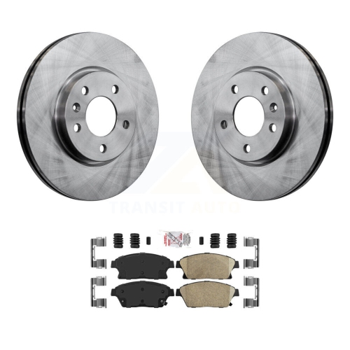 Image 1 de 10.. Disque de frein avant et ensemble de plaquettes en céramique pour Cruze Buick Verano Volt 8&nbsp;A-103768 de Chevrolet