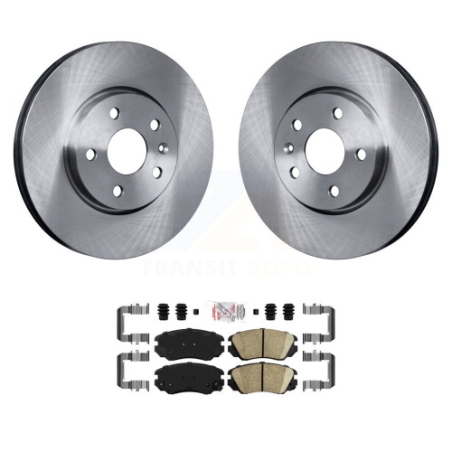 Image 1 de 10.. Ensemble disque de frein avant et plaquettes en céramique pour Chevrolet Equinox GMC Terrain Buick Malibu Impala 8&nbsp;A-103723