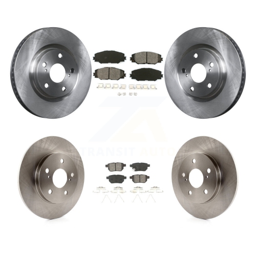 Image 1 of 10.. Front Rear Brake Rotors & Semi-Metallic Pad Kit For Toyota Matrix Pontiac Vibe Corolla iM K8S-101319