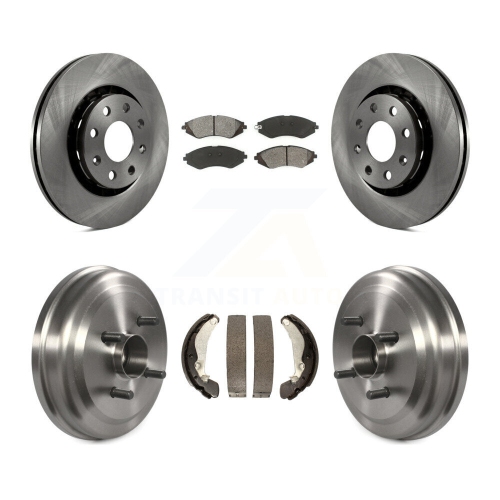 Image 1 de 10.. Ensemble de plaquettes et tambours semi-métalliques pour disque de frein arrière Aveo Pontiac Aveo5 Wave K8S-103232 de Chevrolet