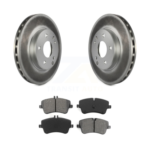 Image 1 of 10.. Front Coated Disc Brake Rotors And Semi-Metallic Pads Kit For Mercedes-Benz C230 C240 KGS-100272